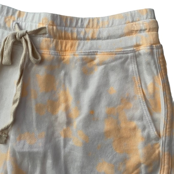 Sundry White Neon OrangeTie Dye High Waist Athletic Shorts 1 Juniors - Picture 9 of 16